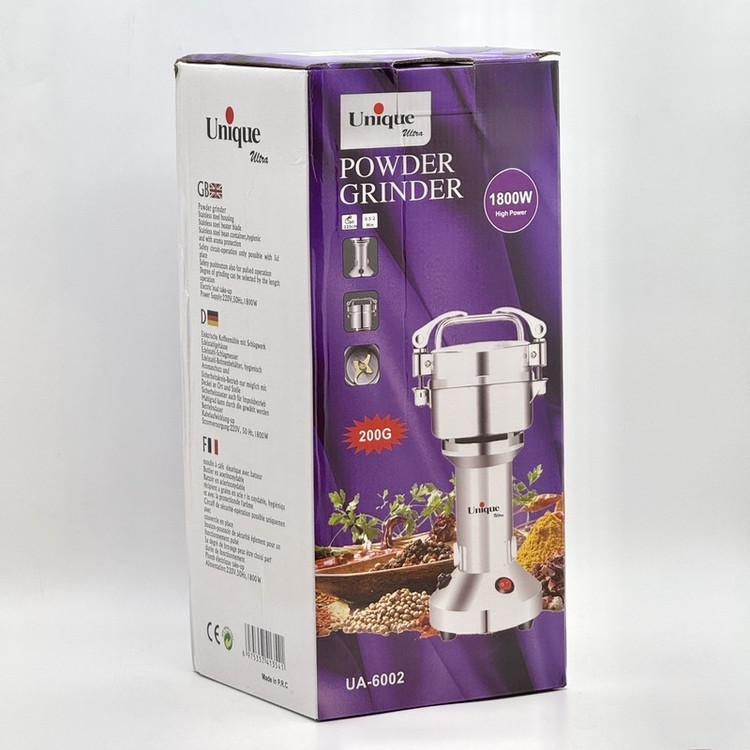 آسیاب صنعتی 200 گرمی یونیک مکس مدل UA-6002