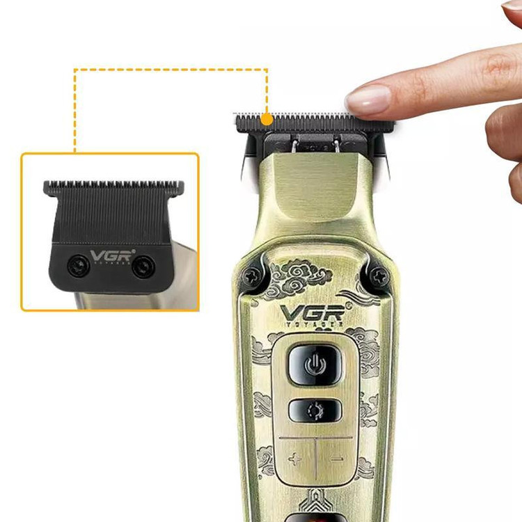 ماشین اصلاح موی صورت شارژی وی جی ار مدل 901 PRO PLUS با تیغه تیتانیوم
