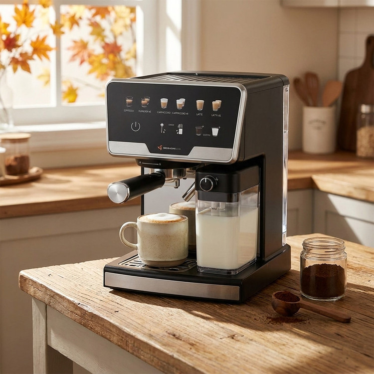 اسپرسوساز نیمهصنعتی مباشی مدل ME-ECM2507 تماماتوماتیک 20 بار