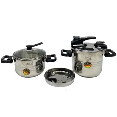 زودپز دوقلو رومانتیک هوم مدل 5+7L گنجایش 7 و 5 لیتر
